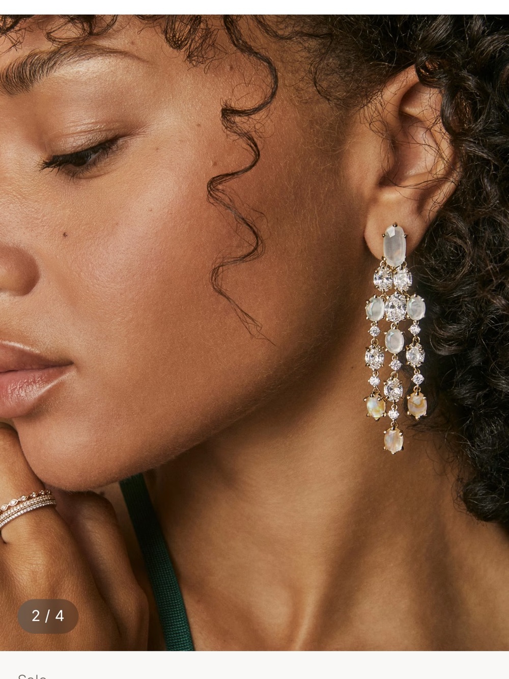 Kendra Scott Gold & Opal-Tone Dangle Chandelier Earrings
